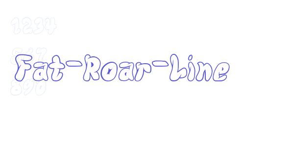 Fat-Roar-Line font