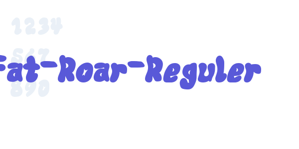 Fat-Roar-Reguler font