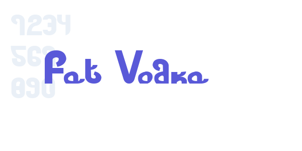 Fat Vodka font