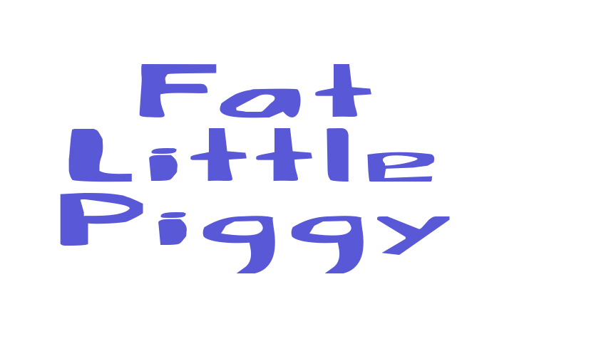 Fat Little Piggy Font