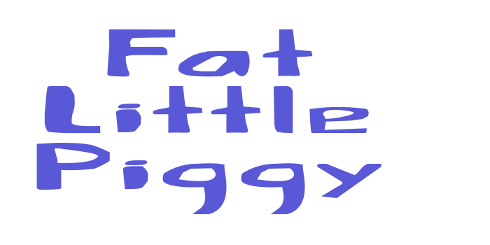 Fat Little Piggy Font Download