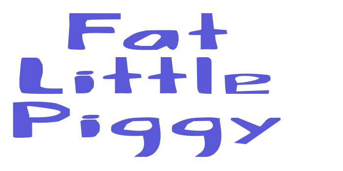 Fat Little Piggy Font