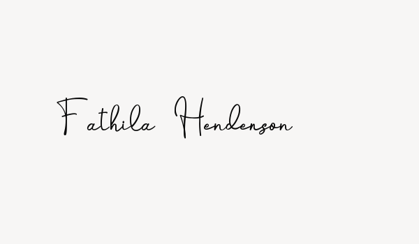 Fathila Henderson Font