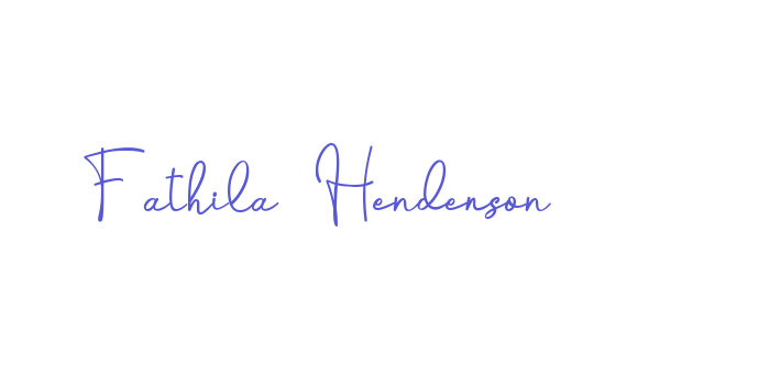 Fathila Henderson Font