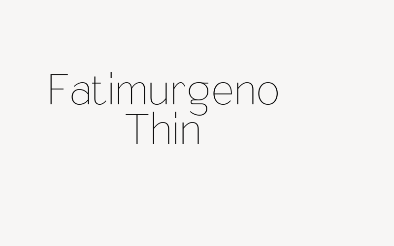 Fatimurgeno Thin Font