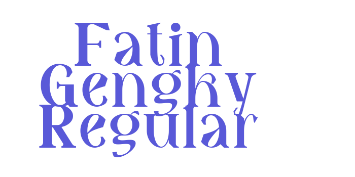 Fatin Gengky Regular Font Download