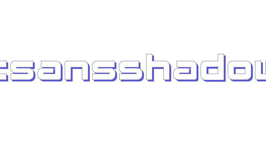 FatsansShadow Font