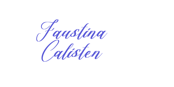 Faustina Calisten Font Download