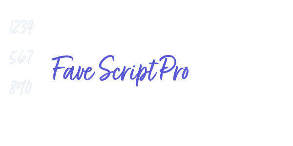 Fave Script Pro font free