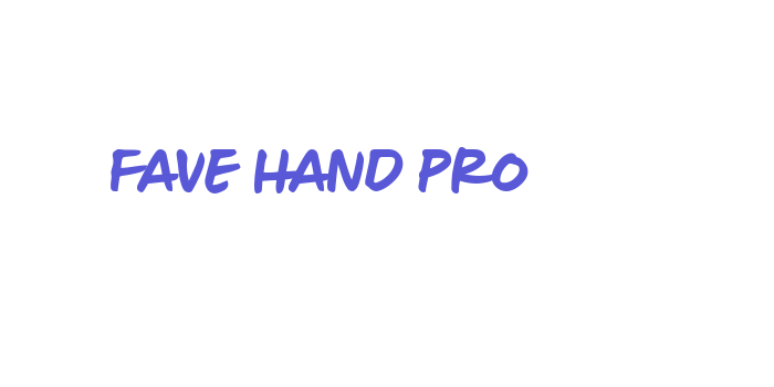 Fave Hand Pro Font Download