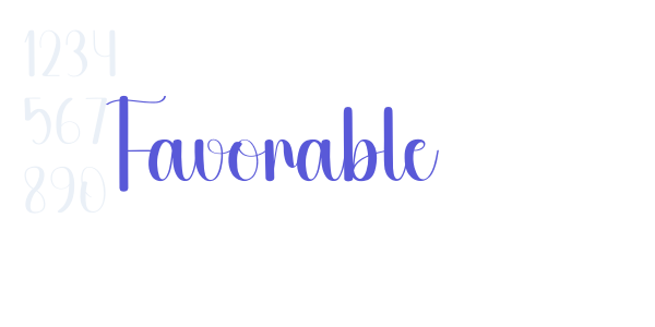 Favorable font