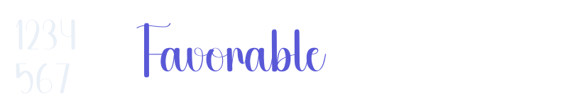 Favorable-related font