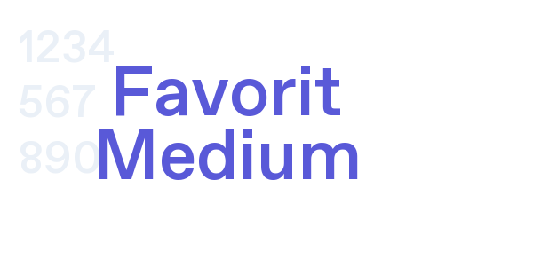 Favorit Medium font free