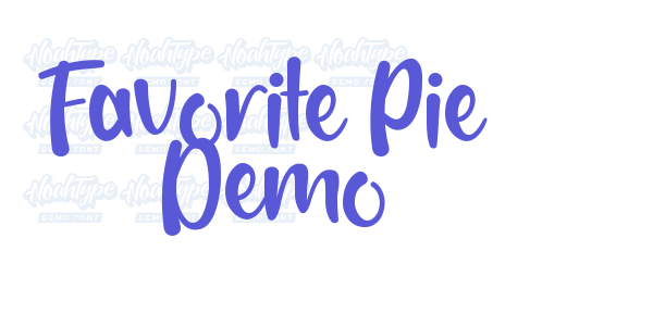 Favorite Pie Demo font free