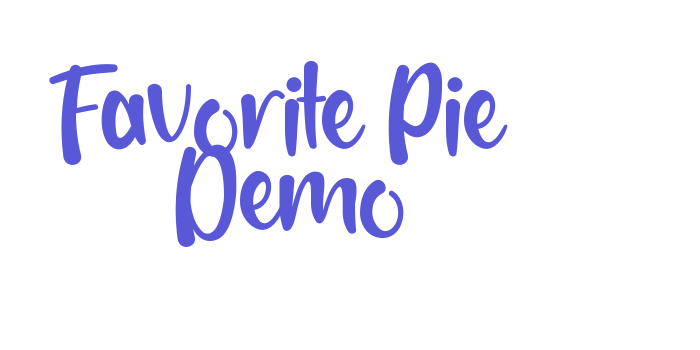 Favorite Pie Demo Font Download