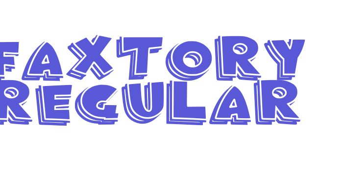 Faxtory Regular Font