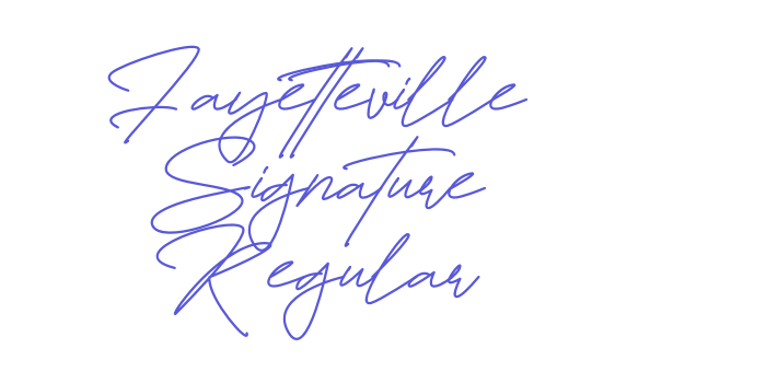 Fayetteville Signature Regular Font Download