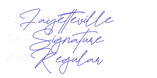 Fayetteville Signature Regular-font-download
