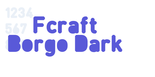 Fcraft Borgo Dark font free