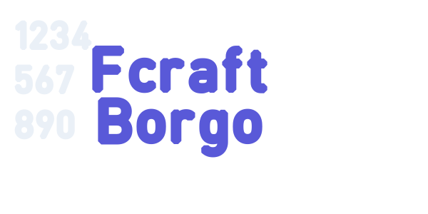 Fcraft Borgo font free