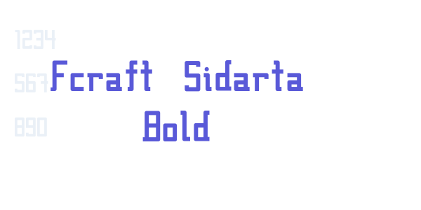 Fcraft Sidarta Bold font free