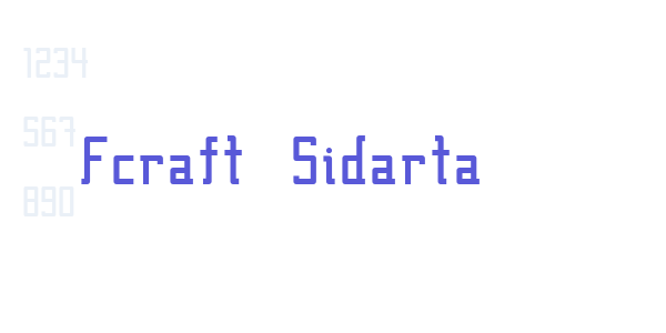 Fcraft Sidarta font free