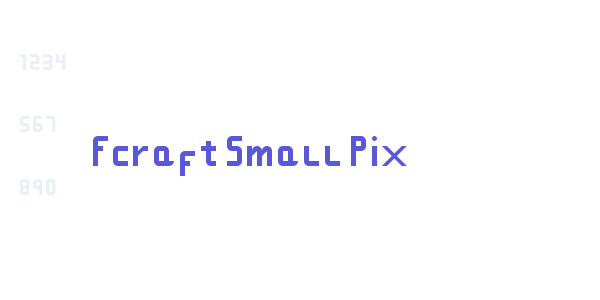 Fcraft Small Pix font free