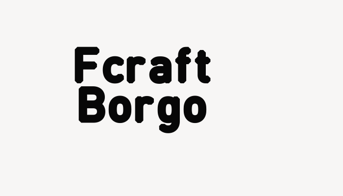 Fcraft Borgo font download