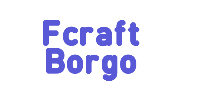 Fcraft Borgo Font