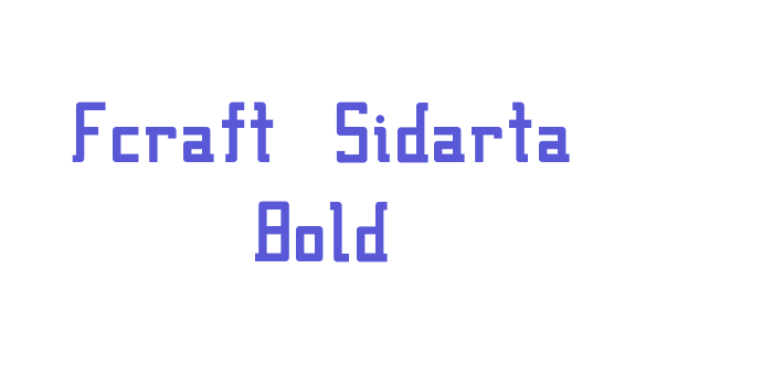 Fcraft Sidarta Bold Font