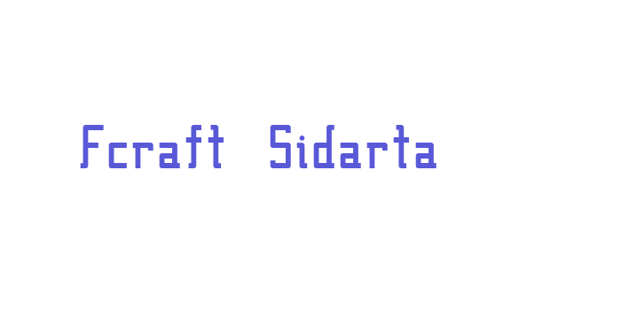 Fcraft Sidarta Font Download