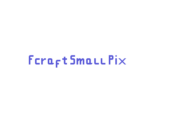 Fcraft Small Pix Font