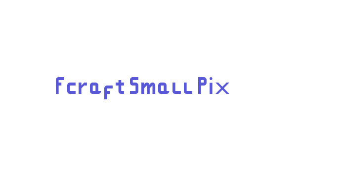 Fcraft Small Pix Font Download