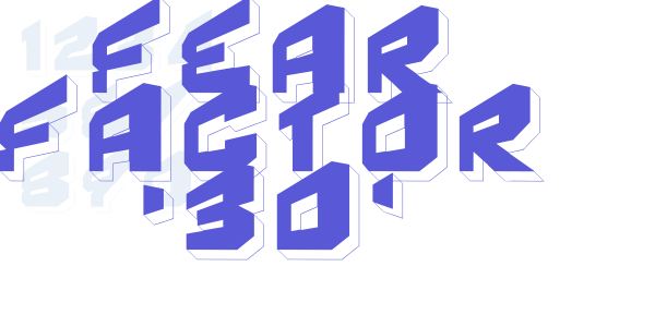 Fear Factor ‘3D’ font free