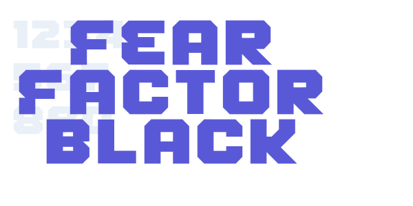 Fear Factor Black font free