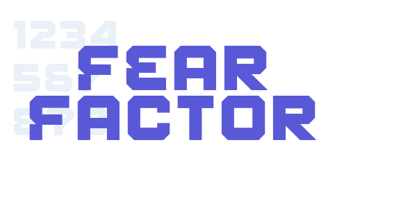 Fear Factor font free