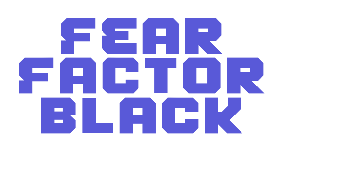 Fear Factor Black Font Download