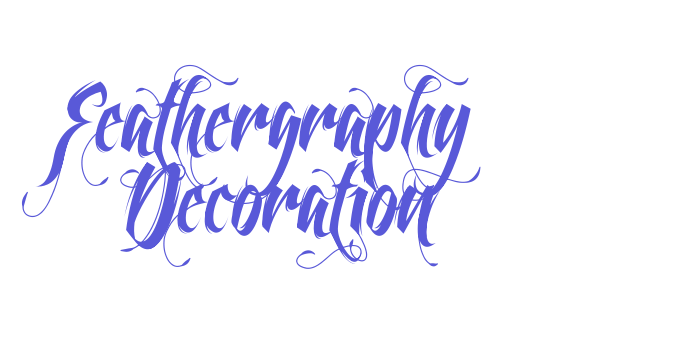 Feathergraphy Decoration Font Download