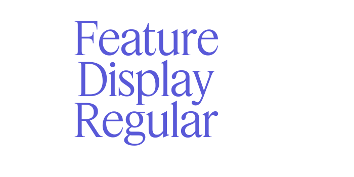 Feature Display Regular Font Download