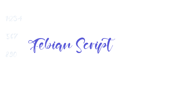 Febian Script font free