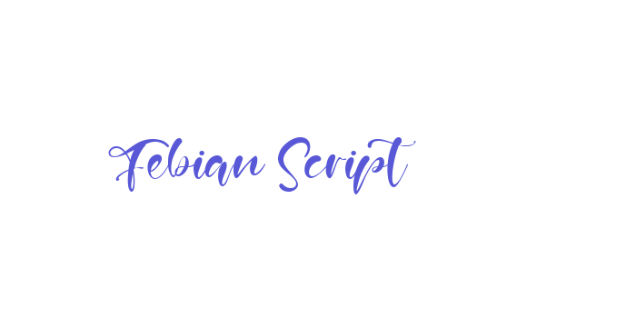 Febian Script Font Download