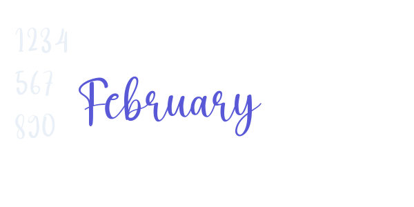 February font