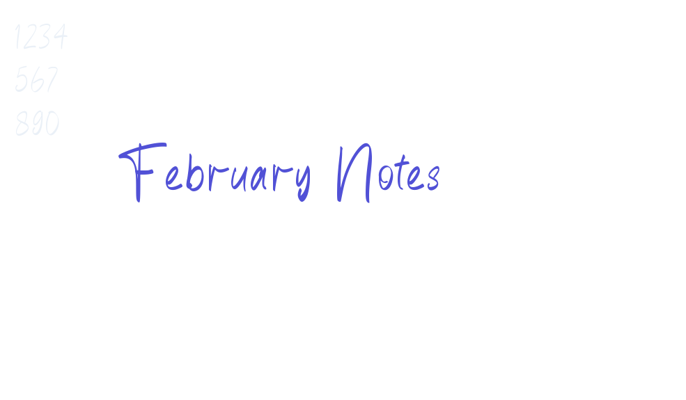 February Notes-font-download