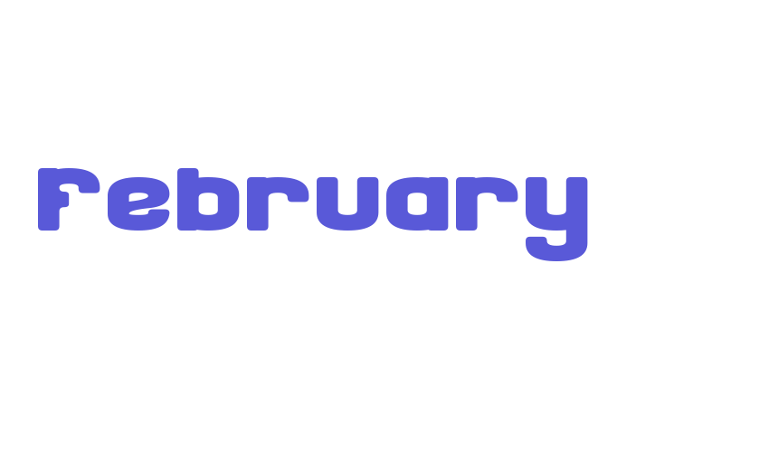 February Font Download