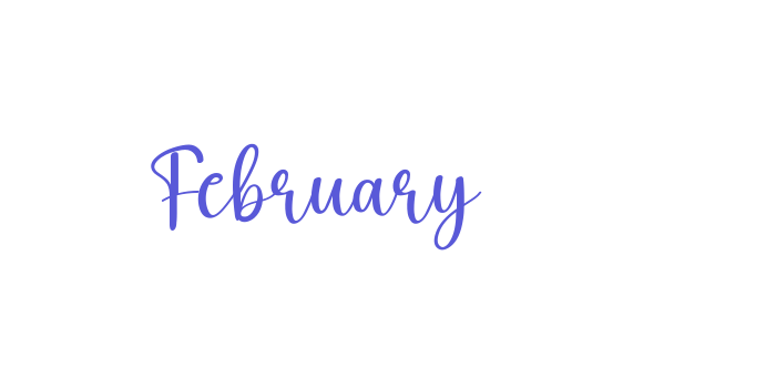 February Font Download