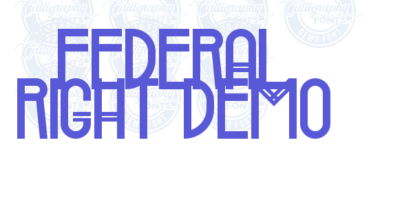 Federal Right Demo font free