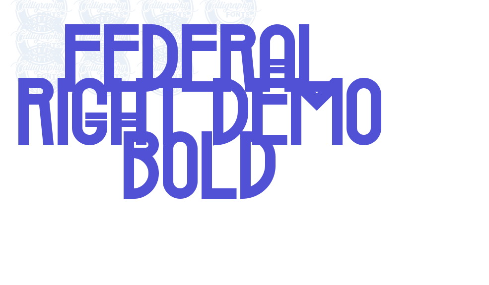 Federal Right Demo Bold-font-download