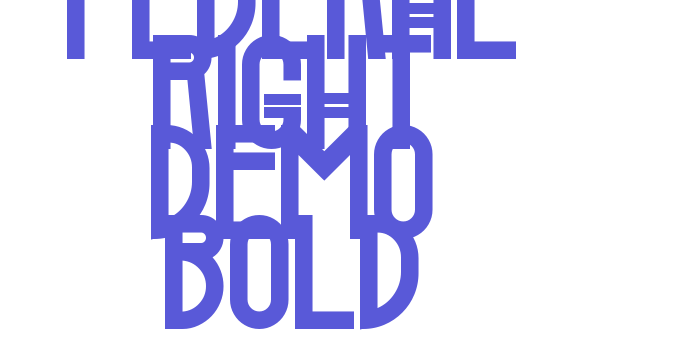 Federal Right Demo Bold Font