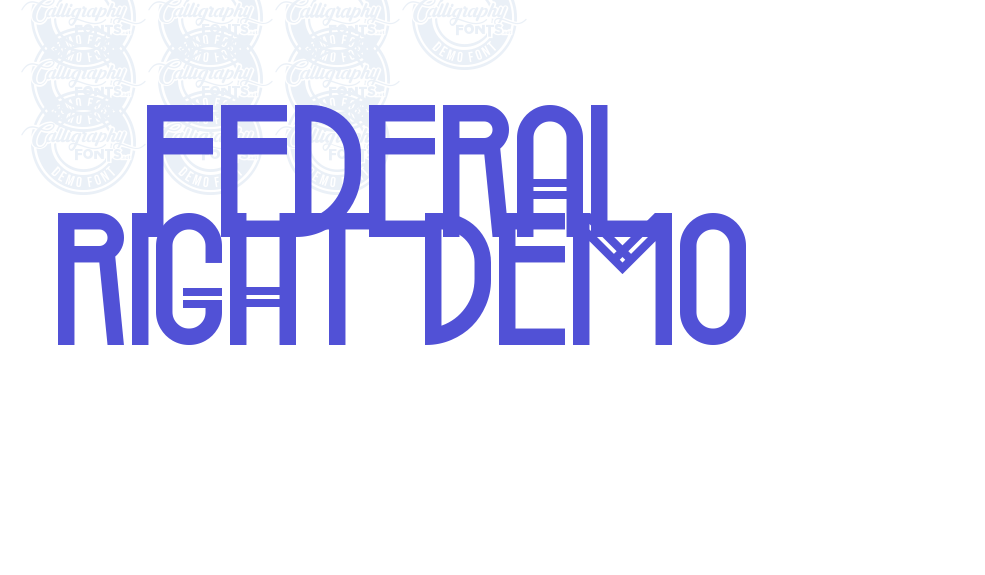 Federal Right Demo-font-download