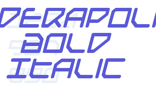 Federapolis Bold Italic Font